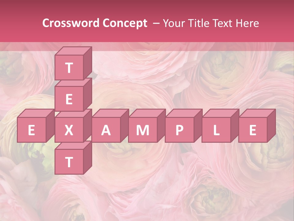 Romance Group Plant PowerPoint Template