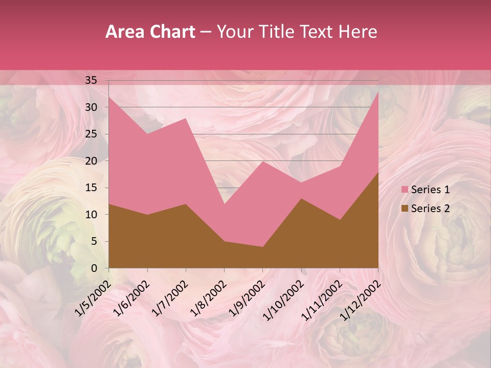 Romance Group Plant PowerPoint Template