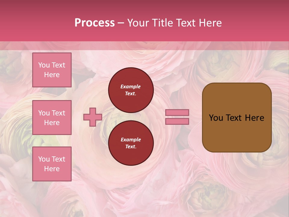 Romance Group Plant PowerPoint Template