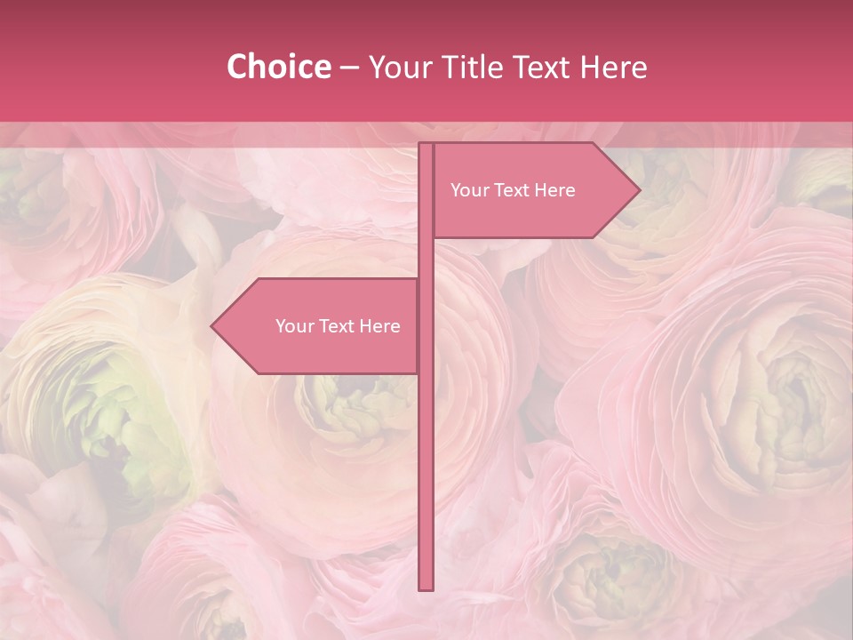 Romance Group Plant PowerPoint Template