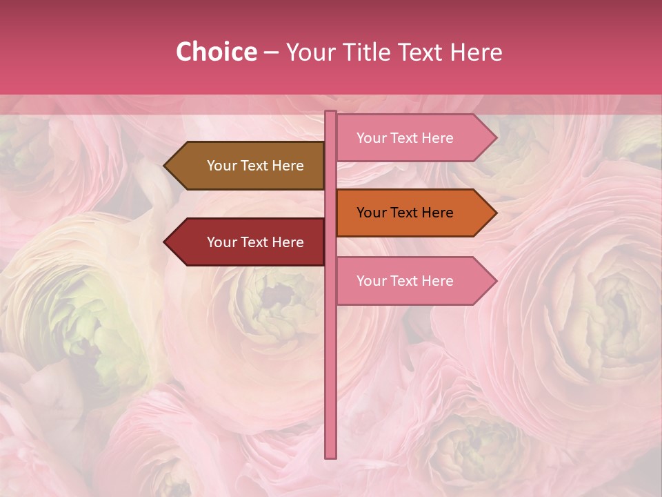 Romance Group Plant PowerPoint Template