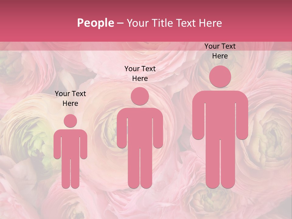 Romance Group Plant PowerPoint Template