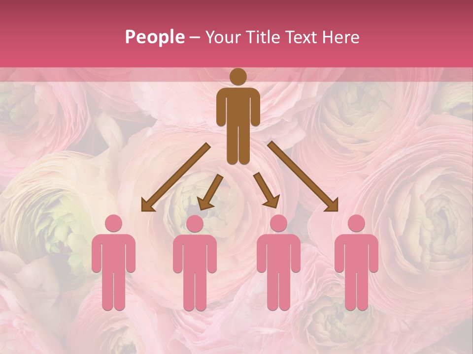 Romance Group Plant PowerPoint Template