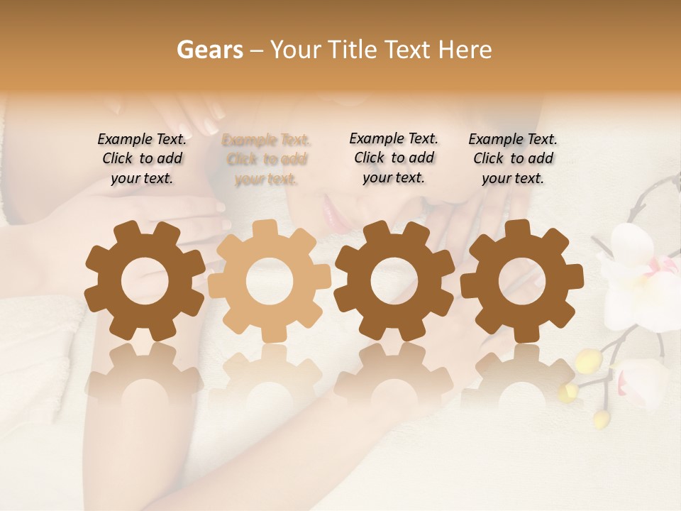 Isolated Healthy Naked PowerPoint Template