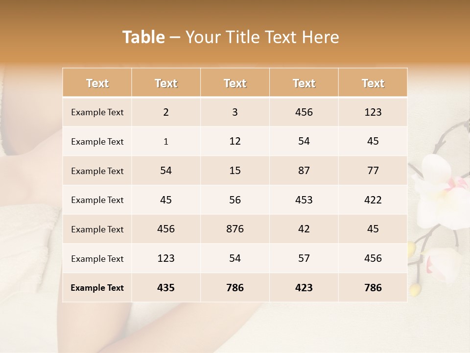 Isolated Healthy Naked PowerPoint Template