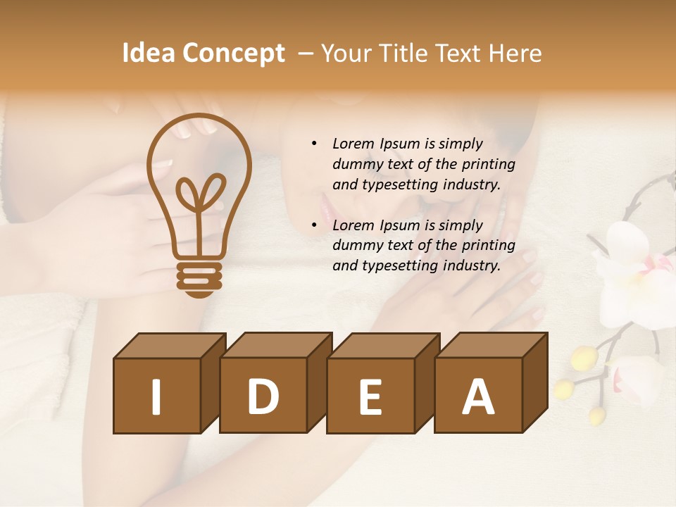 Isolated Healthy Naked PowerPoint Template