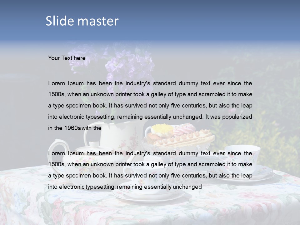 Summer Alfresco Relaxing PowerPoint Template