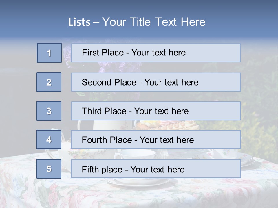 Summer Alfresco Relaxing PowerPoint Template