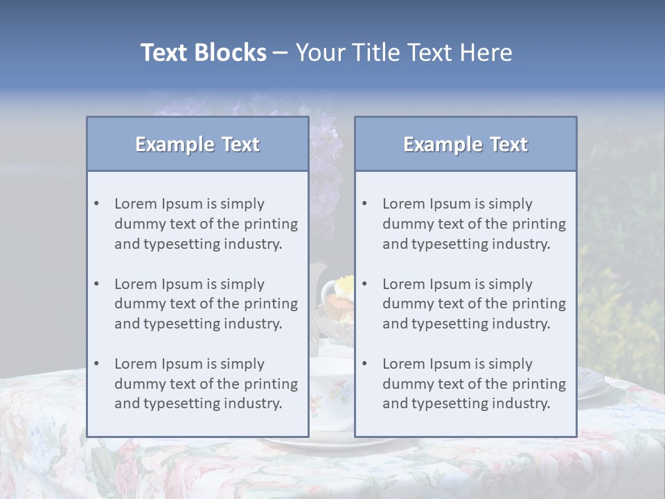 Summer Alfresco Relaxing PowerPoint Template
