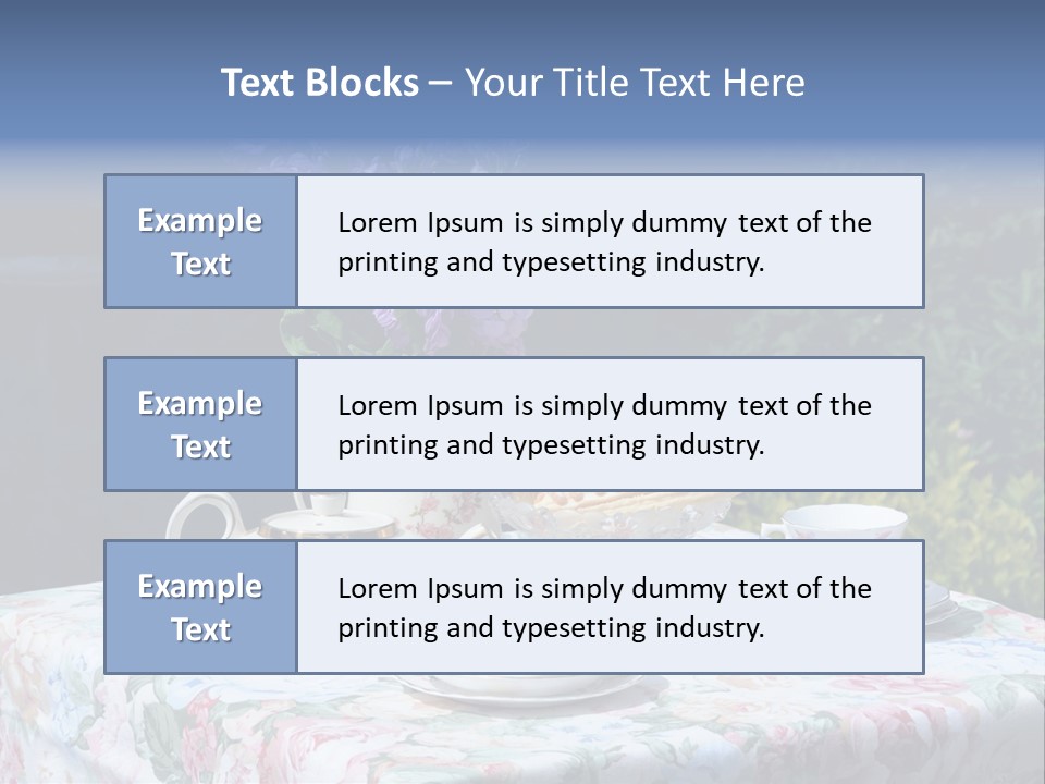 Summer Alfresco Relaxing PowerPoint Template