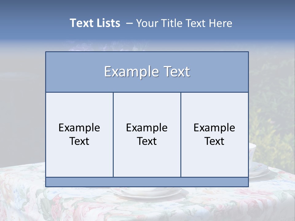 Summer Alfresco Relaxing PowerPoint Template