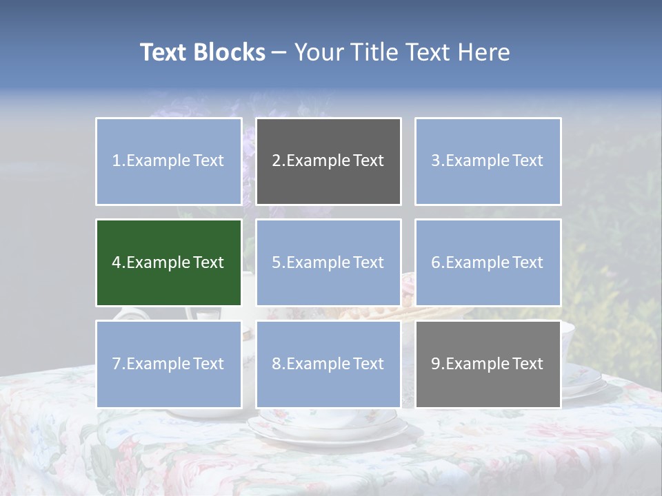 Summer Alfresco Relaxing PowerPoint Template