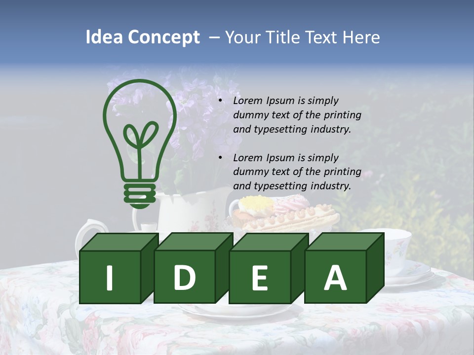 Summer Alfresco Relaxing PowerPoint Template