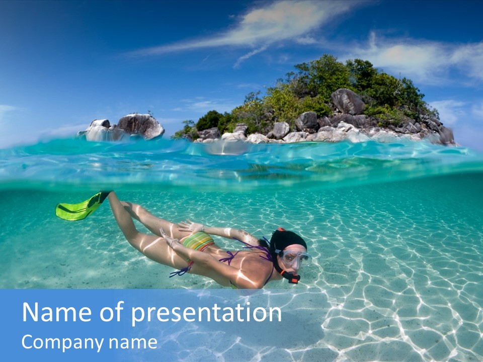 Beauty Vacation Move PowerPoint Template