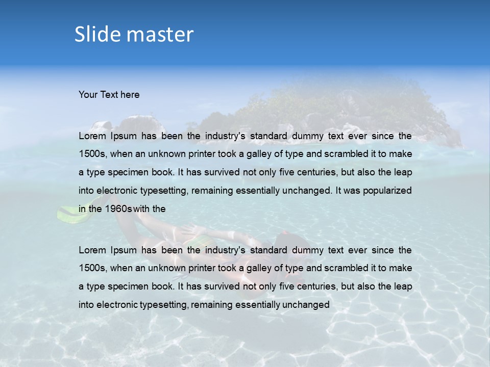 Beauty Vacation Move PowerPoint Template