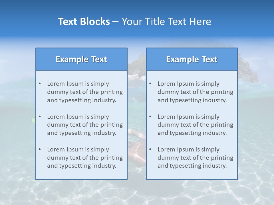 Beauty Vacation Move PowerPoint Template