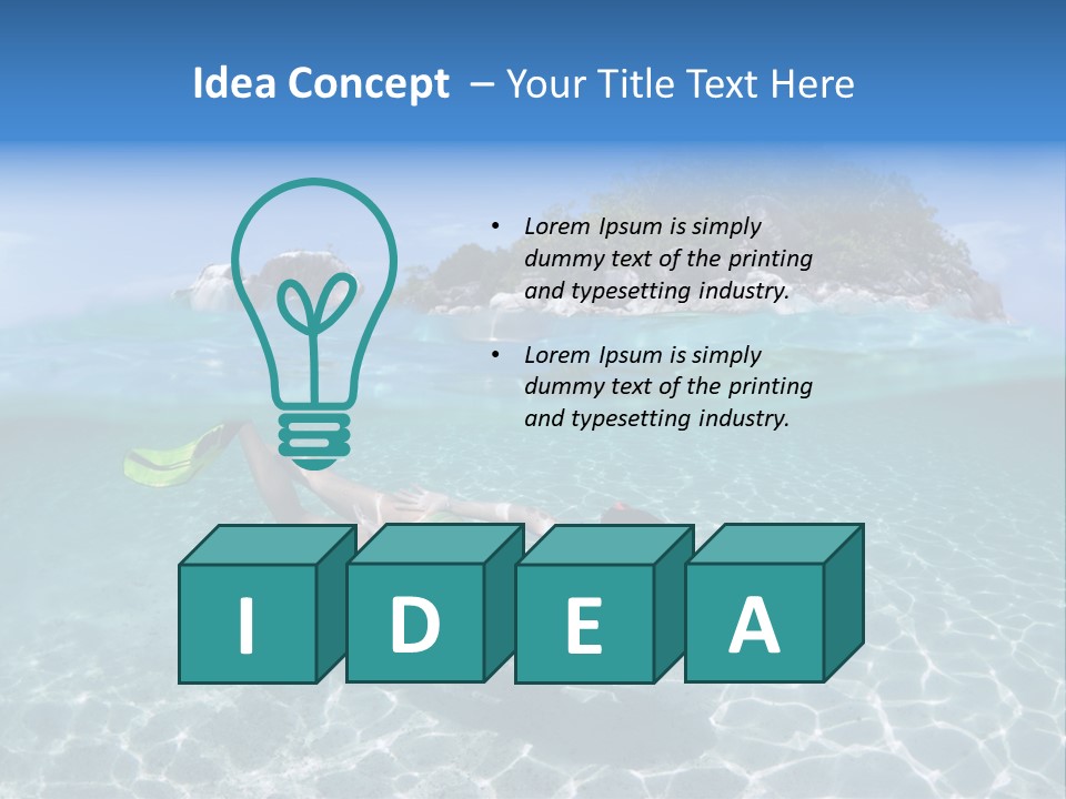 Beauty Vacation Move PowerPoint Template