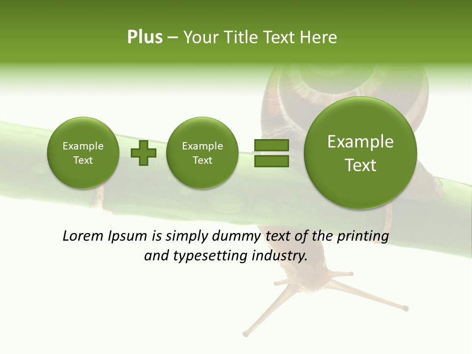 Snail Slowness Shell PowerPoint Template