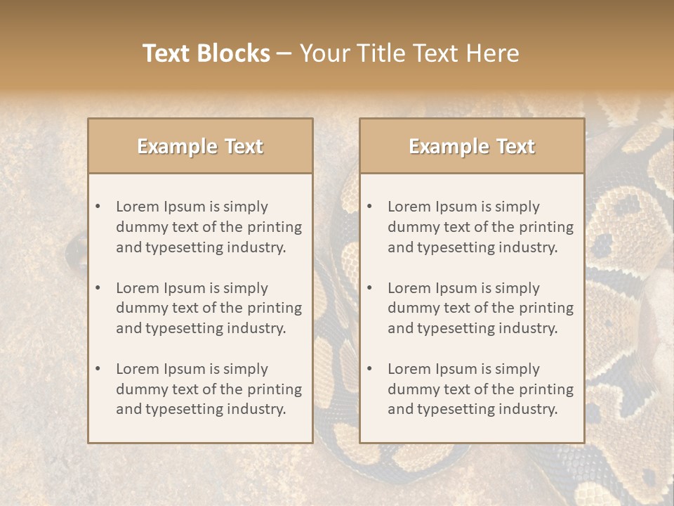 Black Nature Beige PowerPoint Template