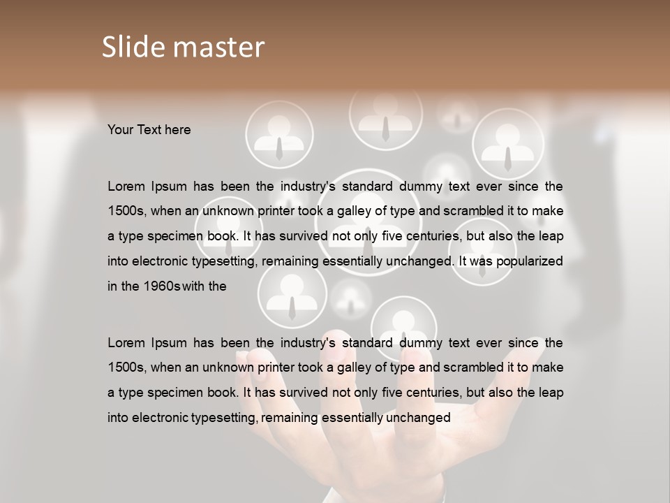 Fingerprint Community Human PowerPoint Template