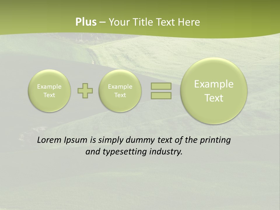 Relax Cloud Plant PowerPoint Template