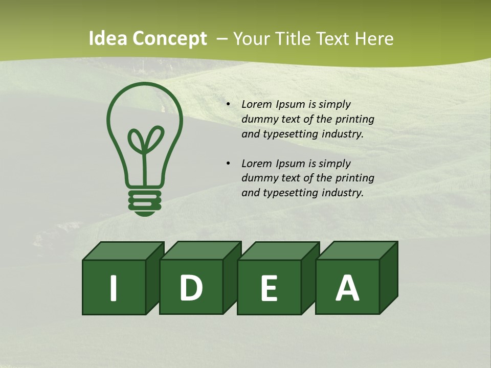 Relax Cloud Plant PowerPoint Template