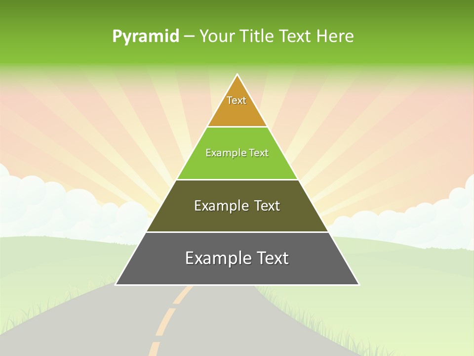 Tourism Sunbeams Fields PowerPoint Template