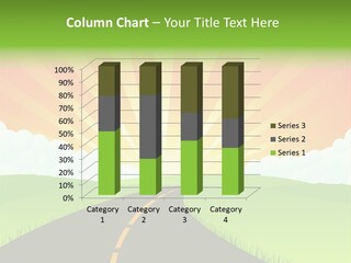 Tourism Sunbeams Fields PowerPoint Template