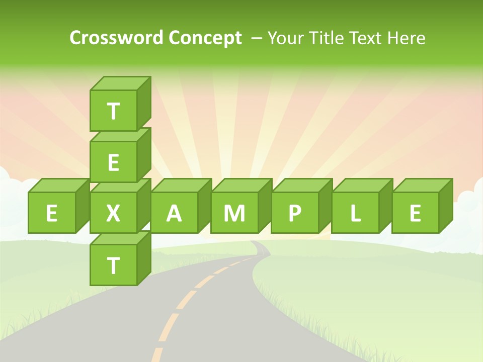 Tourism Sunbeams Fields PowerPoint Template