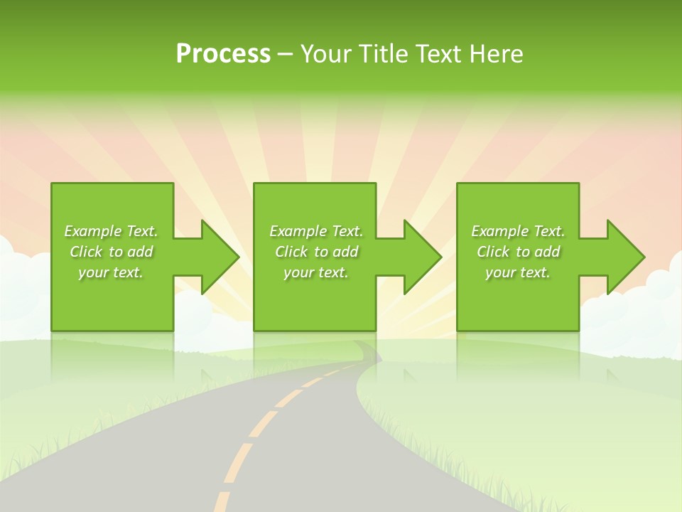 Tourism Sunbeams Fields PowerPoint Template
