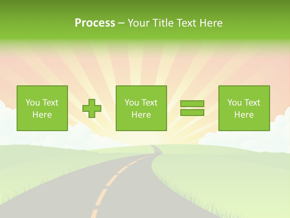 Tourism Sunbeams Fields PowerPoint Template