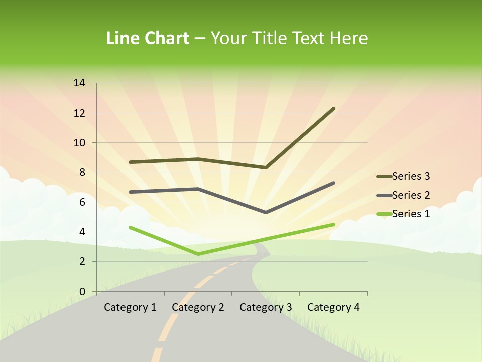 Tourism Sunbeams Fields PowerPoint Template