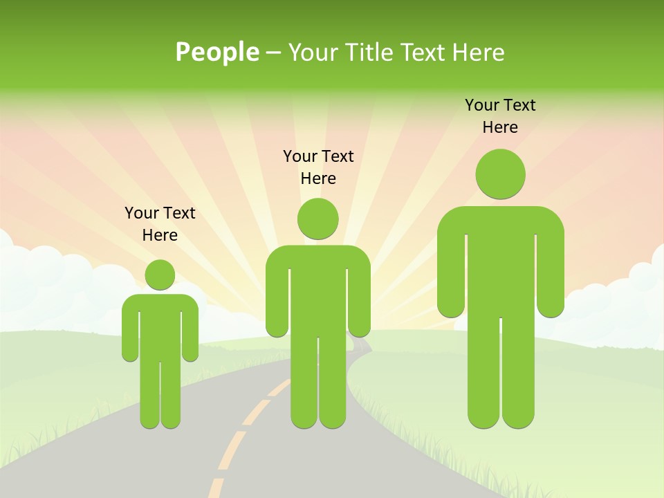 Tourism Sunbeams Fields PowerPoint Template