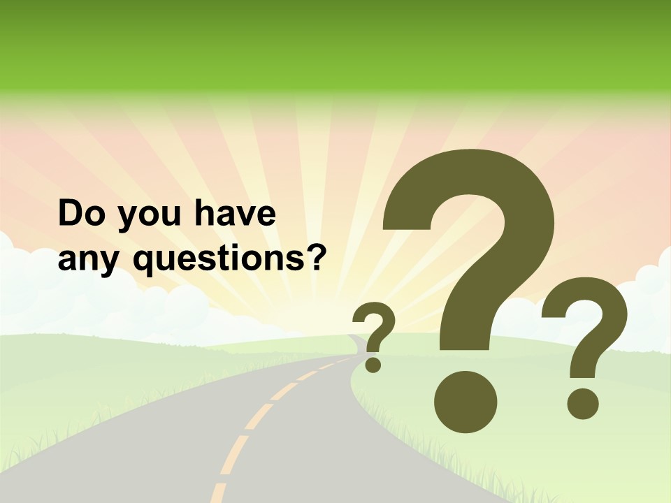 Tourism Sunbeams Fields PowerPoint Template