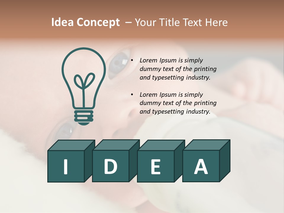 Young Lips Hungry PowerPoint Template