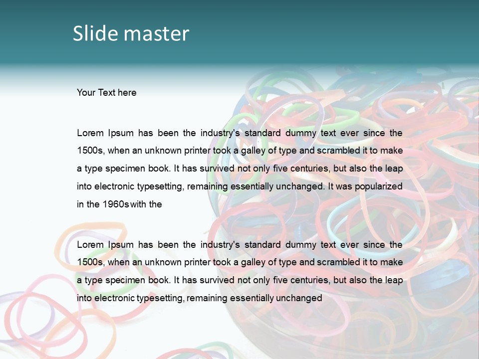 Pile Incommunicado Elastic PowerPoint Template