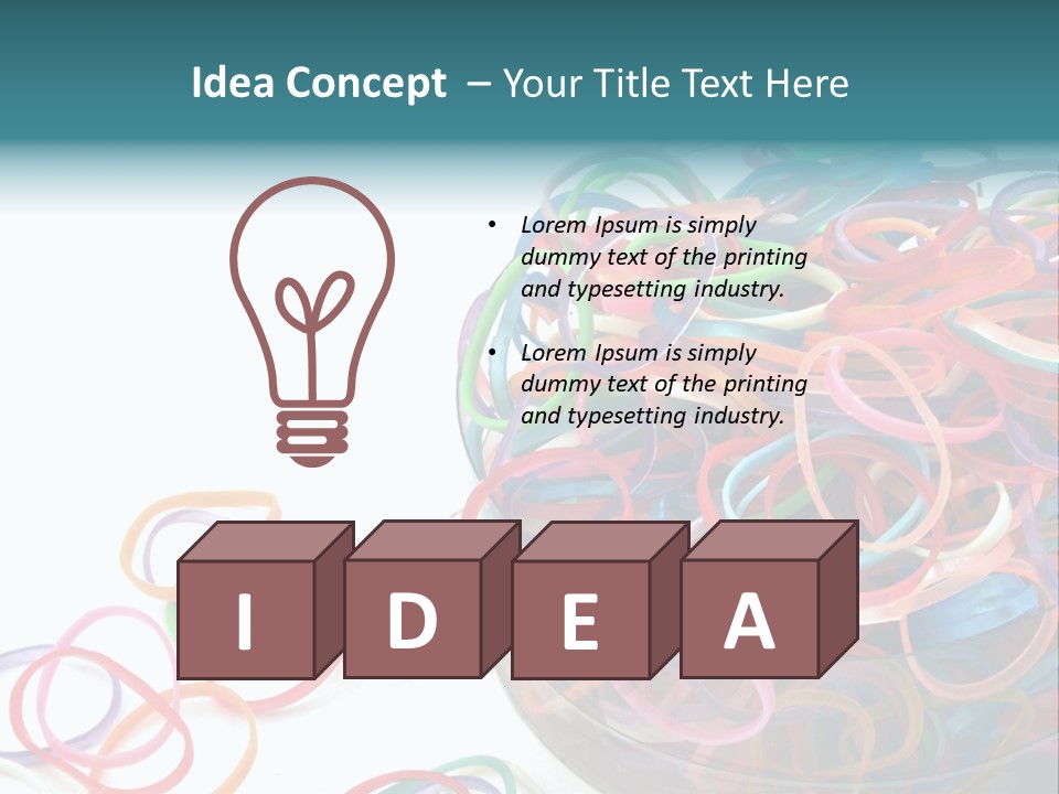 Pile Incommunicado Elastic PowerPoint Template