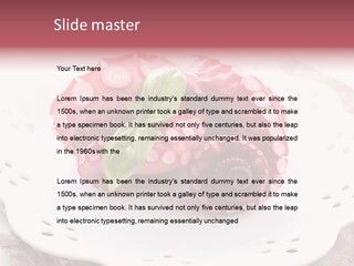 Food Herb Sashimi PowerPoint Template