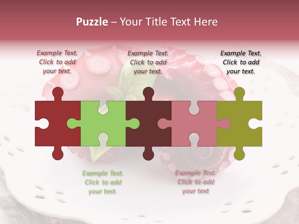 Food Herb Sashimi PowerPoint Template