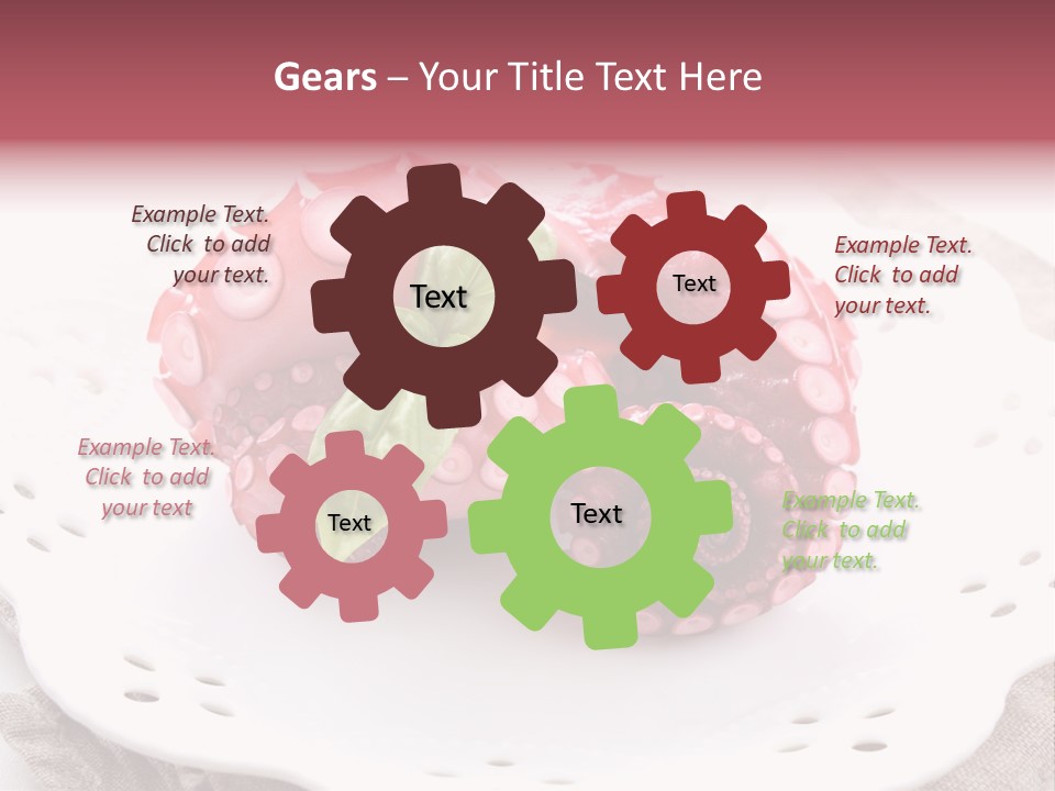 Food Herb Sashimi PowerPoint Template