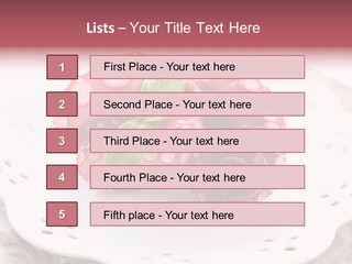 Food Herb Sashimi PowerPoint Template