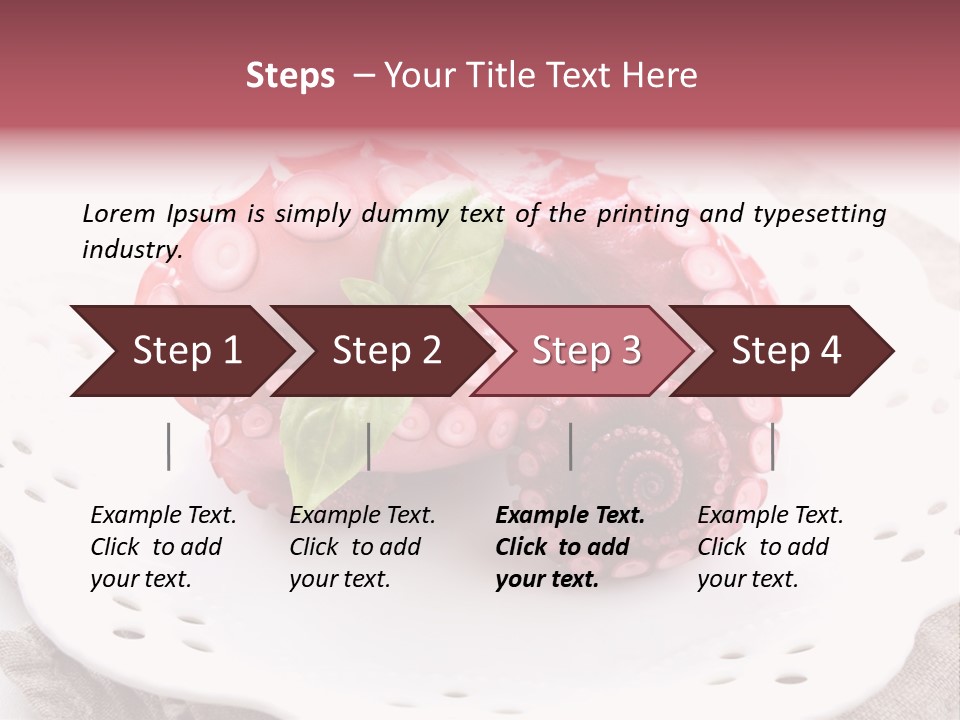 Food Herb Sashimi PowerPoint Template