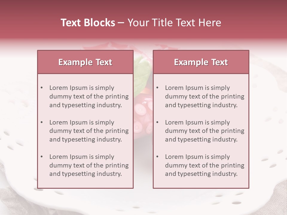 Food Herb Sashimi PowerPoint Template