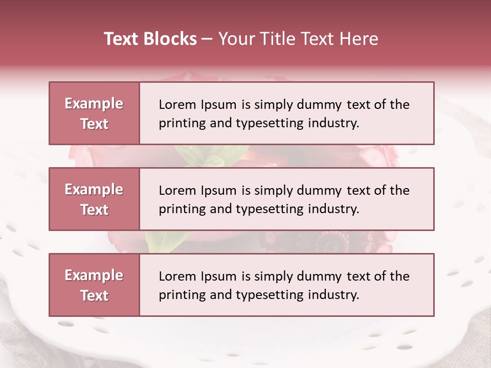 Food Herb Sashimi PowerPoint Template