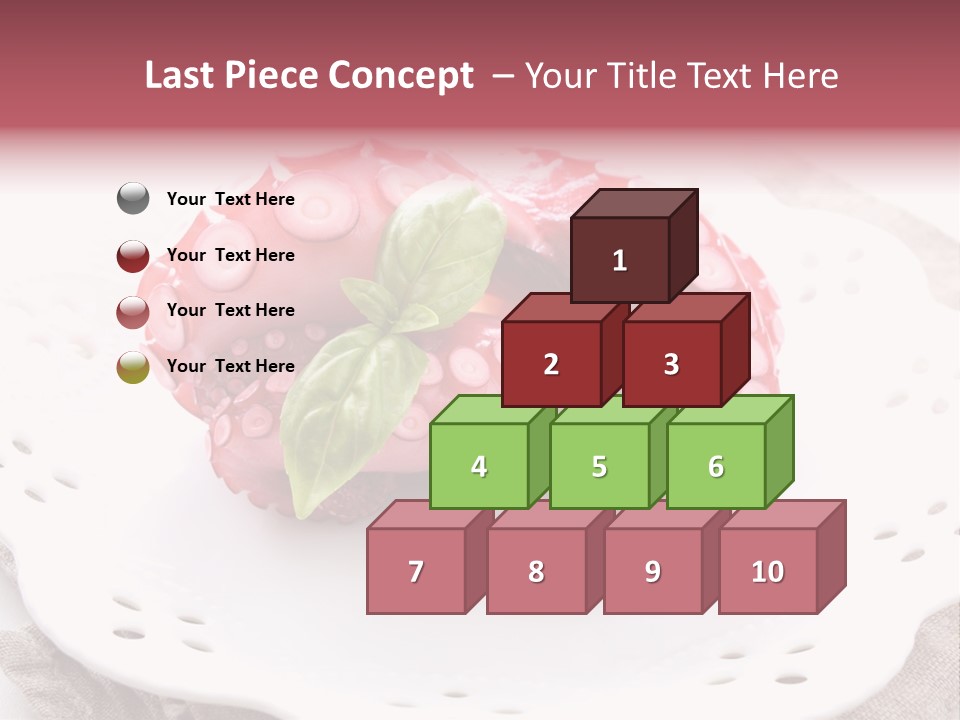 Food Herb Sashimi PowerPoint Template