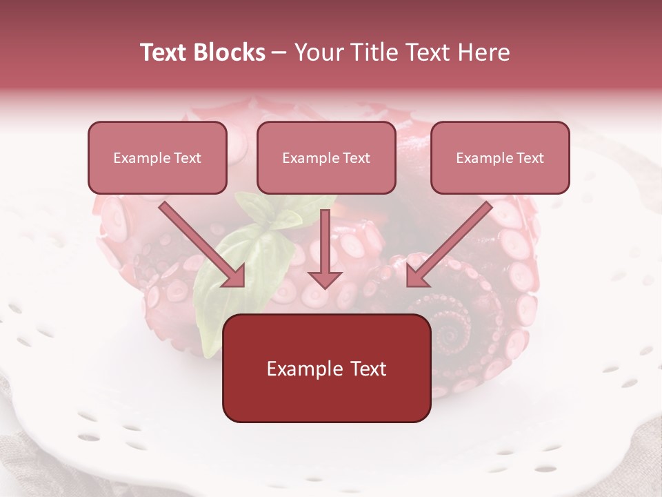 Food Herb Sashimi PowerPoint Template