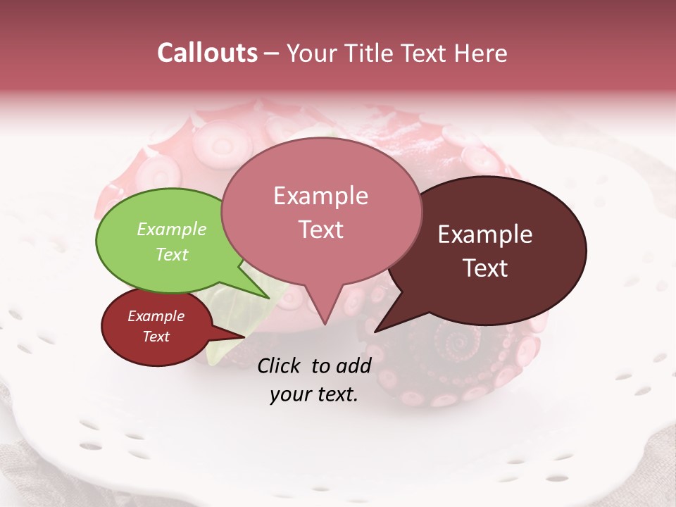 Food Herb Sashimi PowerPoint Template