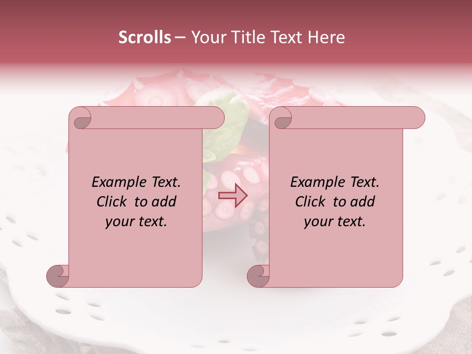 Food Herb Sashimi PowerPoint Template