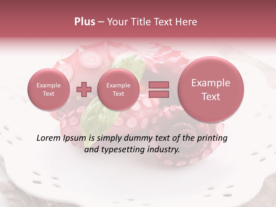 Food Herb Sashimi PowerPoint Template