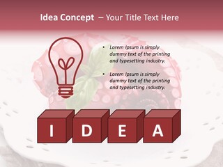 Food Herb Sashimi PowerPoint Template